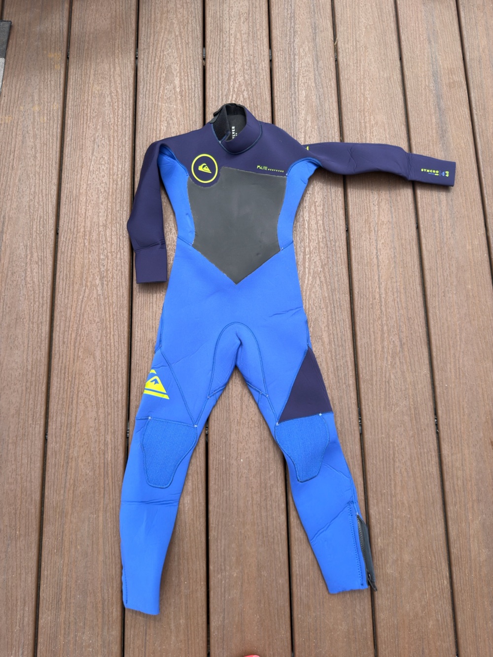 Quiksilver Kids Blue and Navy One-Piece Wetsuit